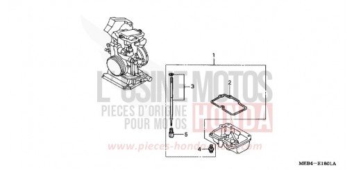 CARBURETOR OPTIONAL PARTS KIT CRF450R7 de 2007
